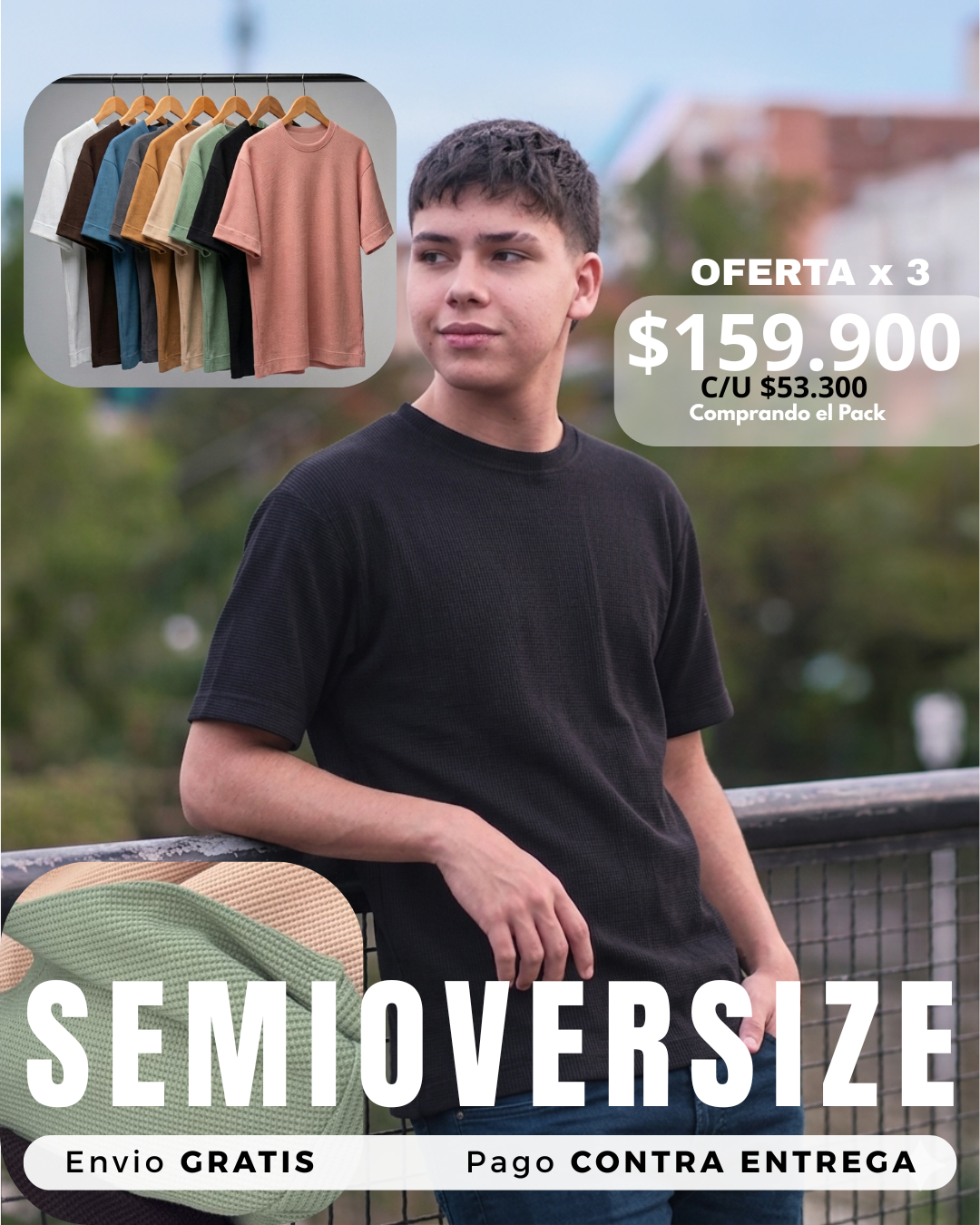SEMI OVERSIZE PREMIUM TEXTURIZADA