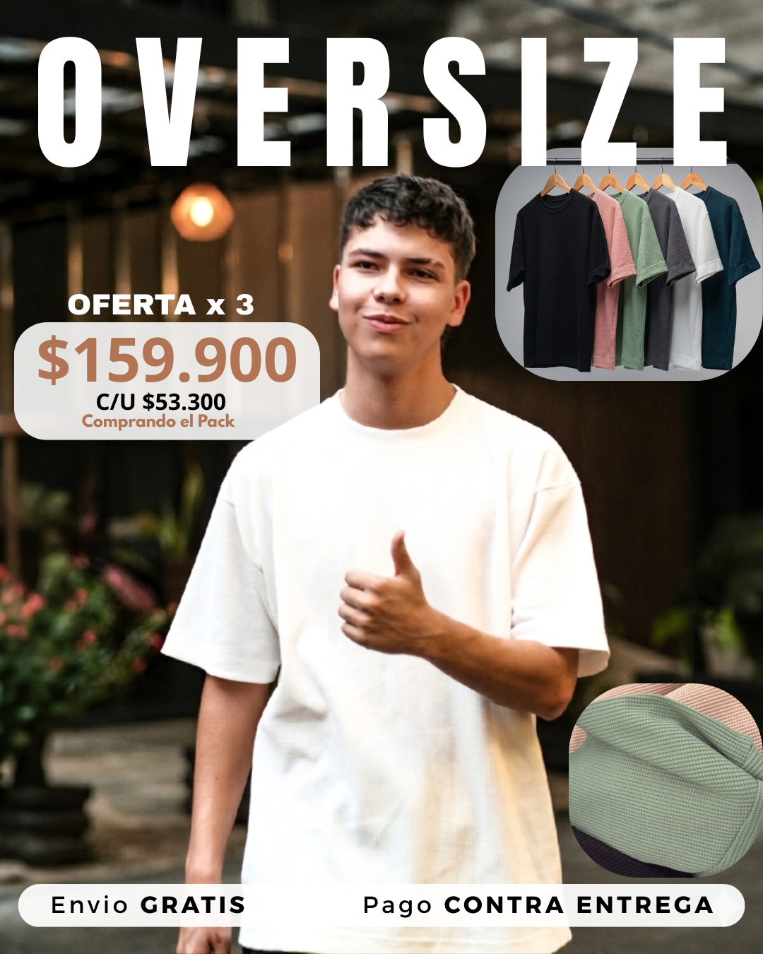 OVERSIZE PREMIUM TEXTURIZADA